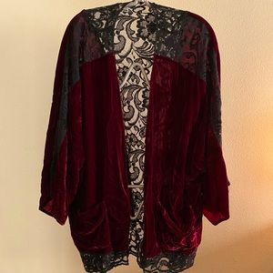 Velvet Lace Kimono from Urban Outfitters.